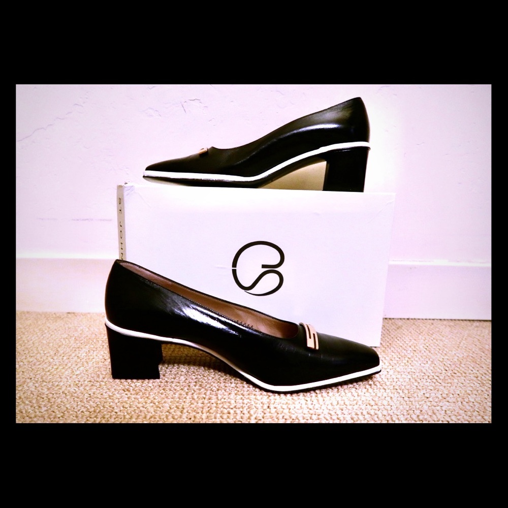St. John block heels
